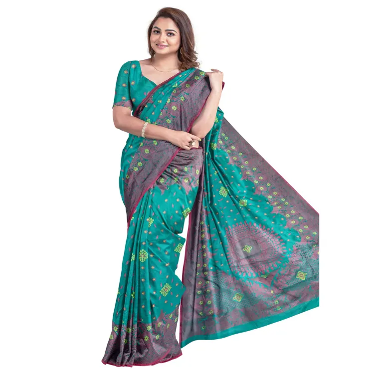Tangail Tat For Women Tangail Silk Katan Saree