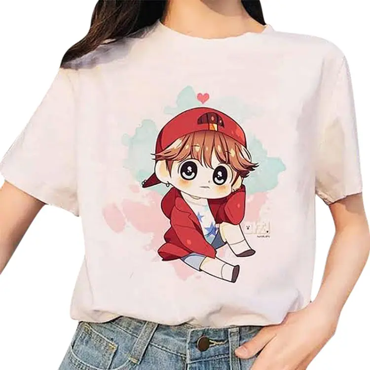 Half Sleeve Cotton T-shirt for Women - BTS - T Shirt For Girls Shopping 24 Hours