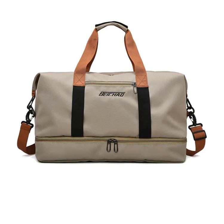 badgeLouisWill Travel Bag Luggage Handbag Waterproof Weekender Bags Dry and Wet Separation Sport Bag Yoga Shoulder Bag Traveling Bag Fitness Bag Gym Totes for Men Women