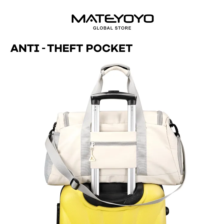 badgeMATEYOYO Travel Bag Fitness Bag Dry and Wet Separation Compartment Outdoor Sports Unisex Bag Sling Bag Gym Dry Wet Separation Training Sports Sling Portable Travel Yoga Swimming Fitness Bag