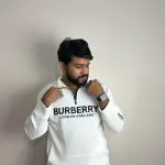 Premium half zip sweatshirt